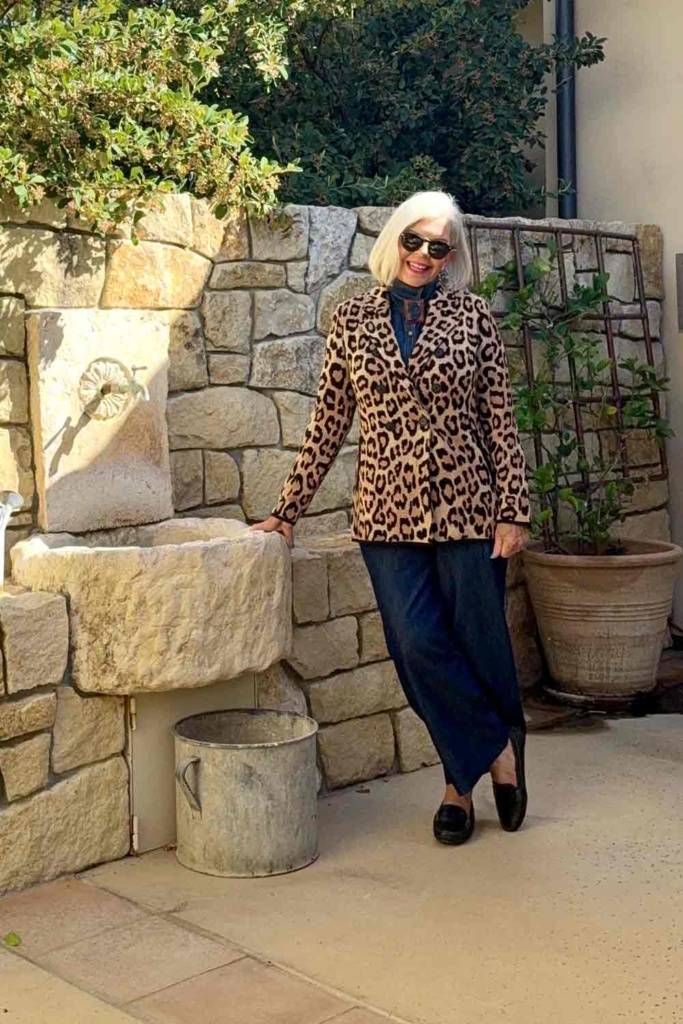 Chicos Knit Blazer with Mersea denim set