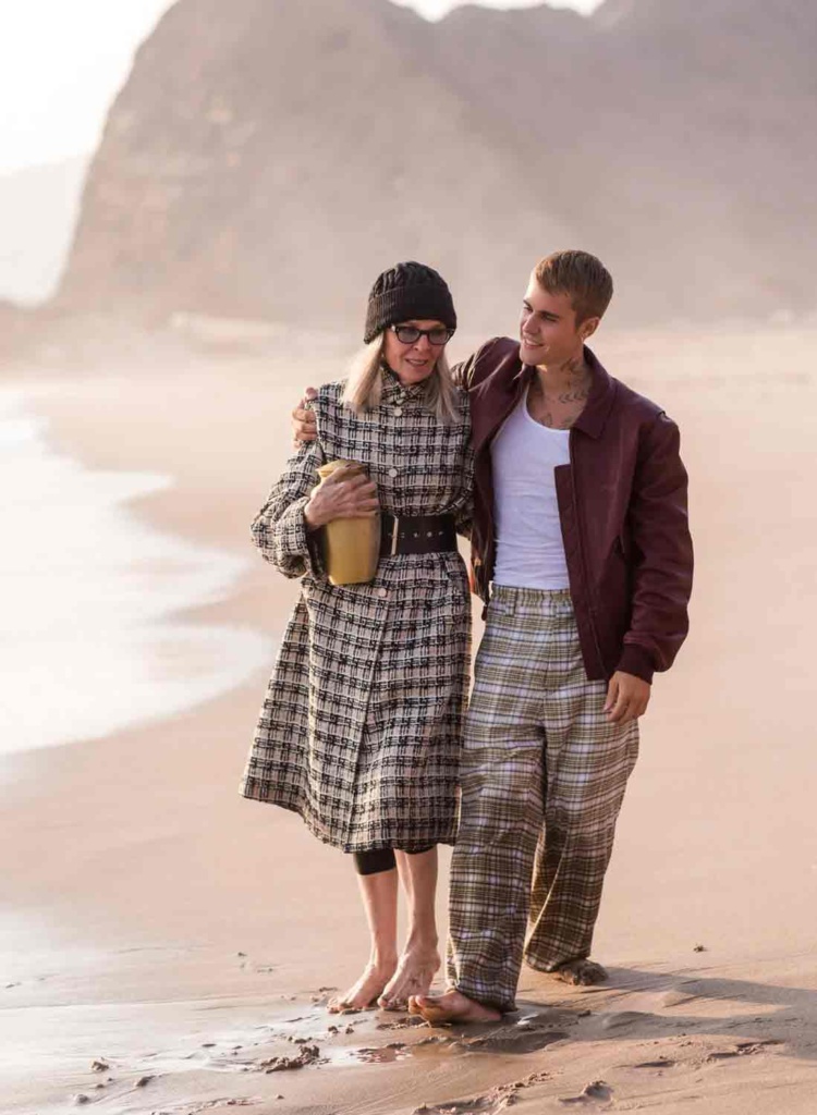 Diane Keaton & Justin Bieber in Ghost Video