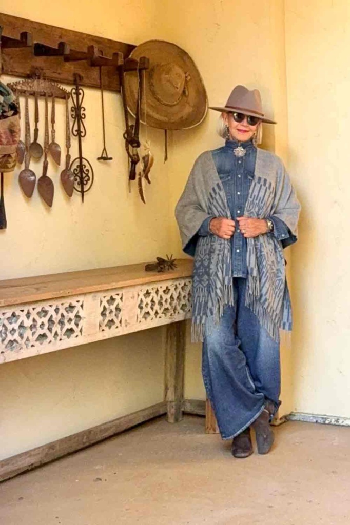 cindy hattersley Overland Sheepskin Co Wrap and Rag and Bone Jeans