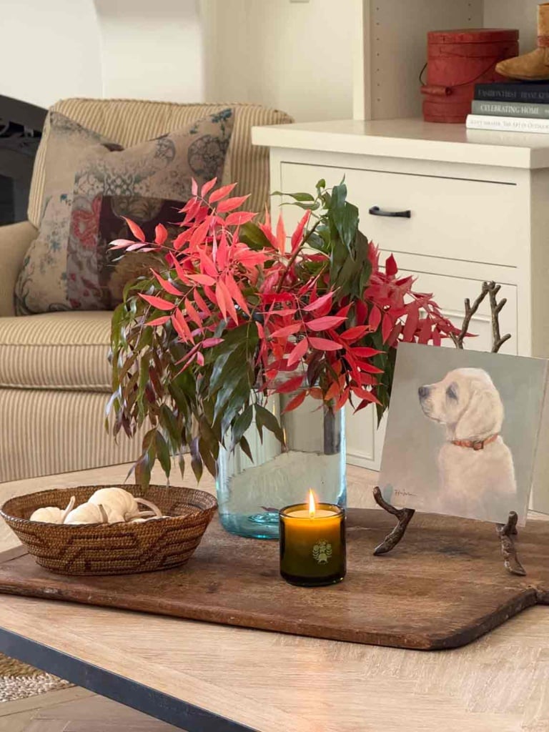 Coffee Table Fall Vignette Cindy Hattersley