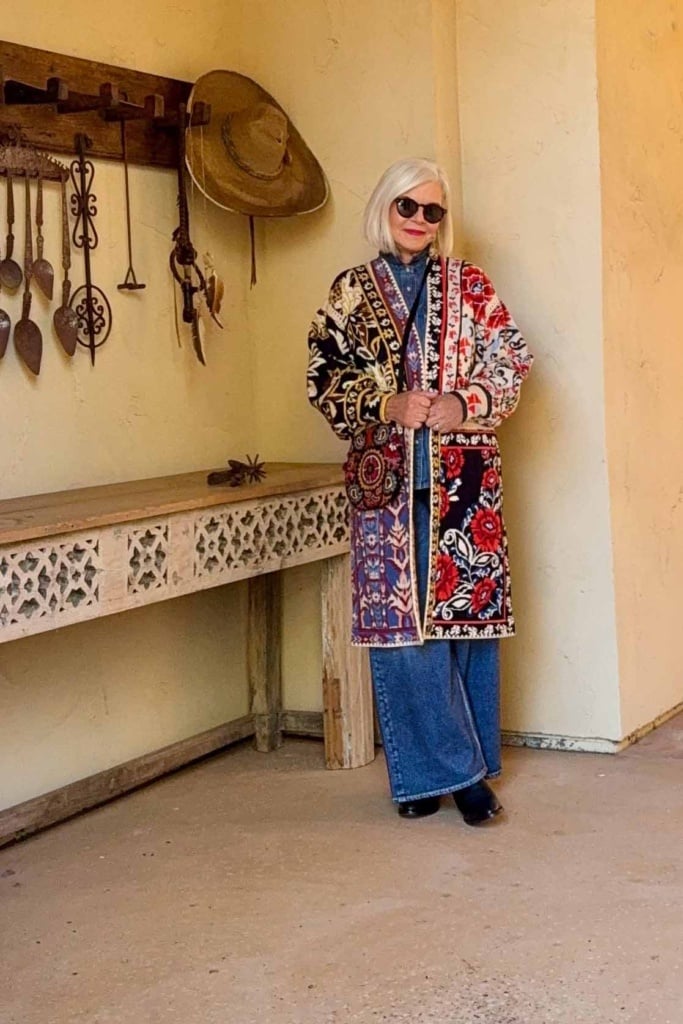 Cindy Hattersley in Farm Rio Sweater