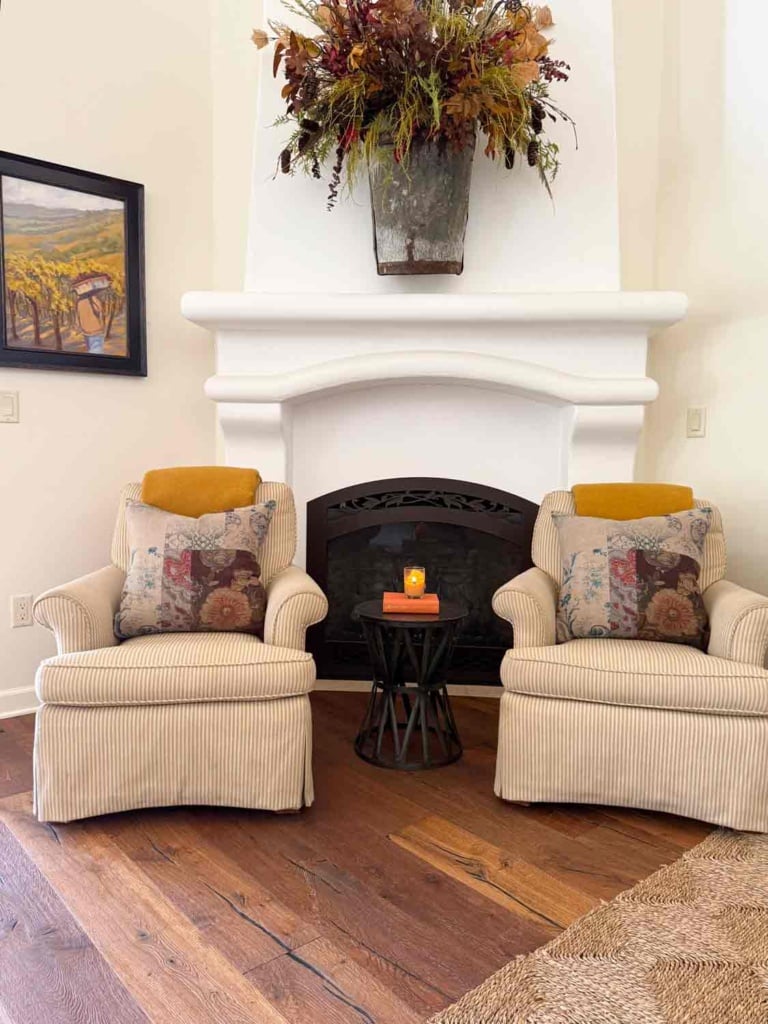 Fireplace arrangement fall cindy hattersley