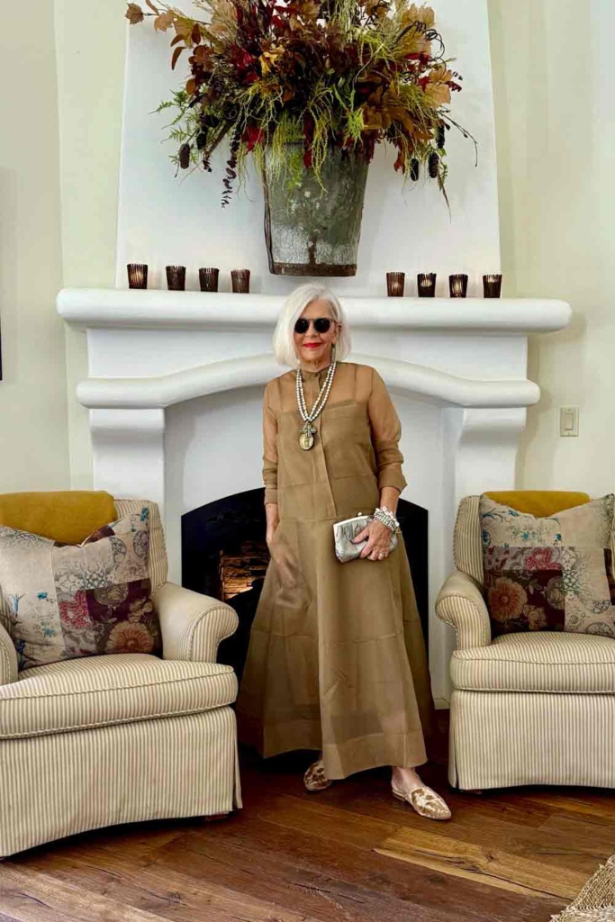 Banana Republic organza maxi dress