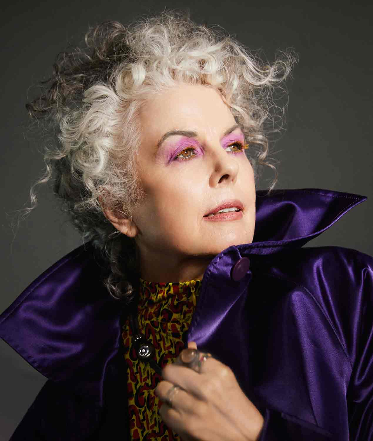 Kerry Lou Henson in Purple Cape