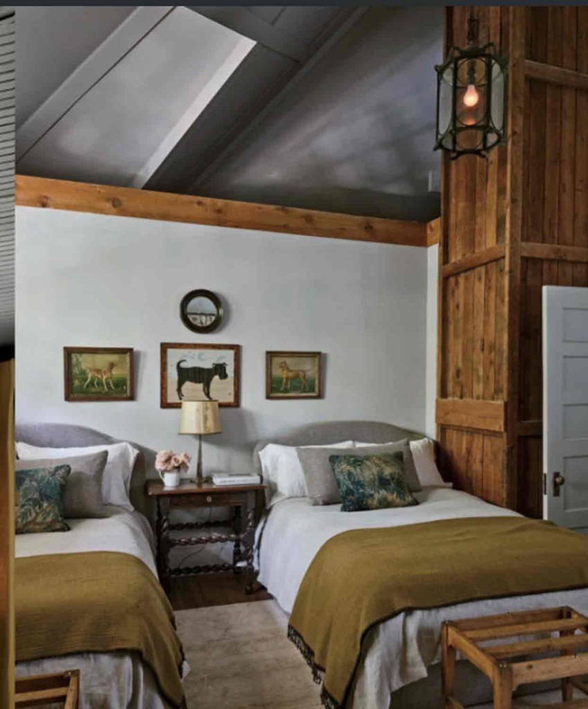 Bedroom in designer Tommy Clements Wisconsin home