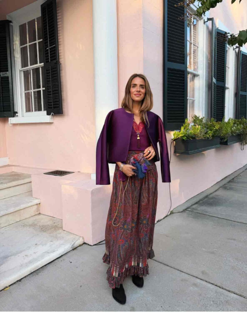 Julia Berolzheimer in Valentino Skirt