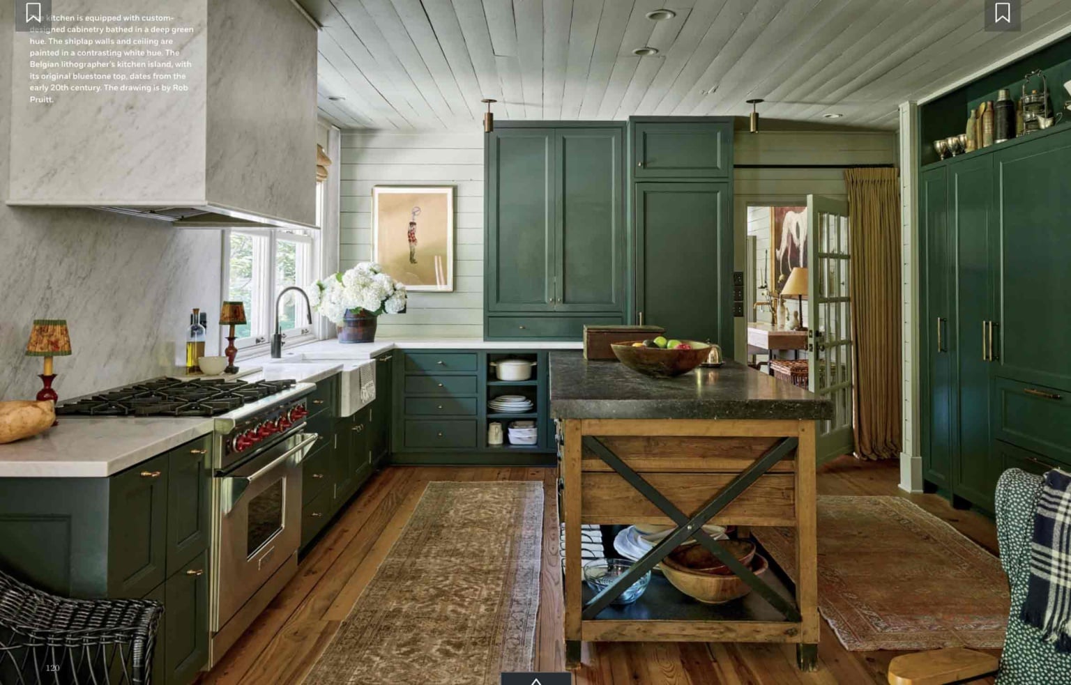 kitchen of Wisconsin home of designer Tommy Clements