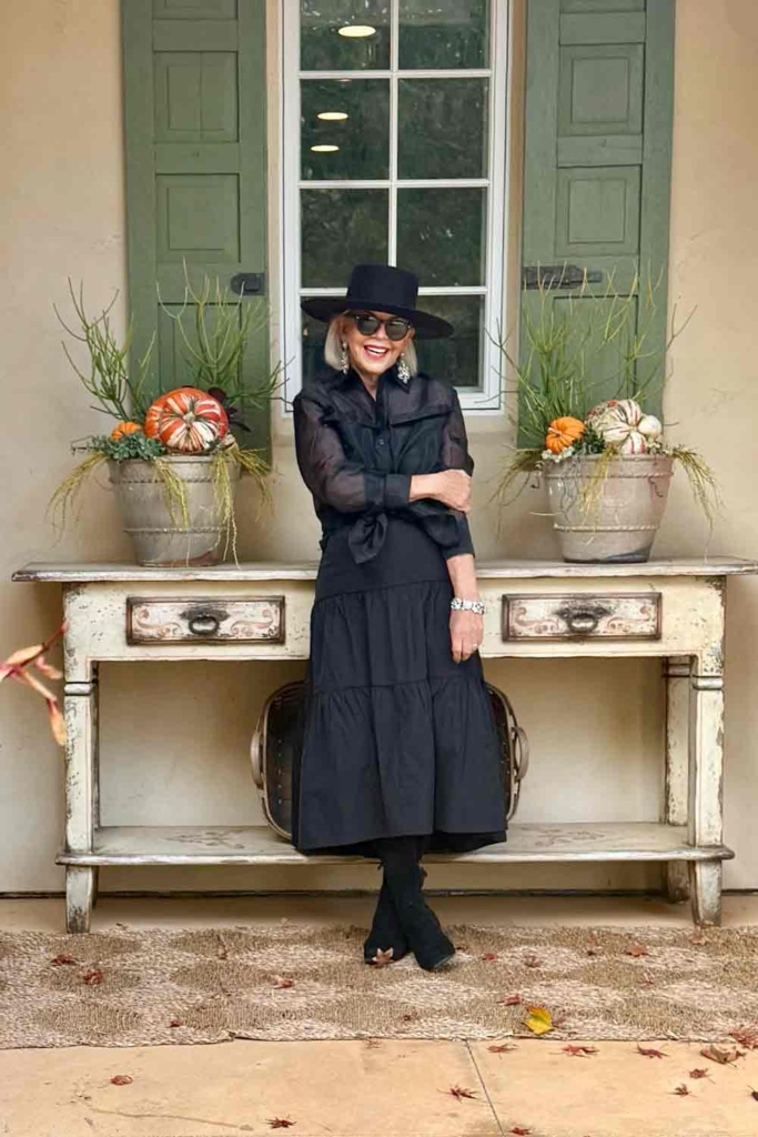 Organza Bluse and Taffeta Skirt BR