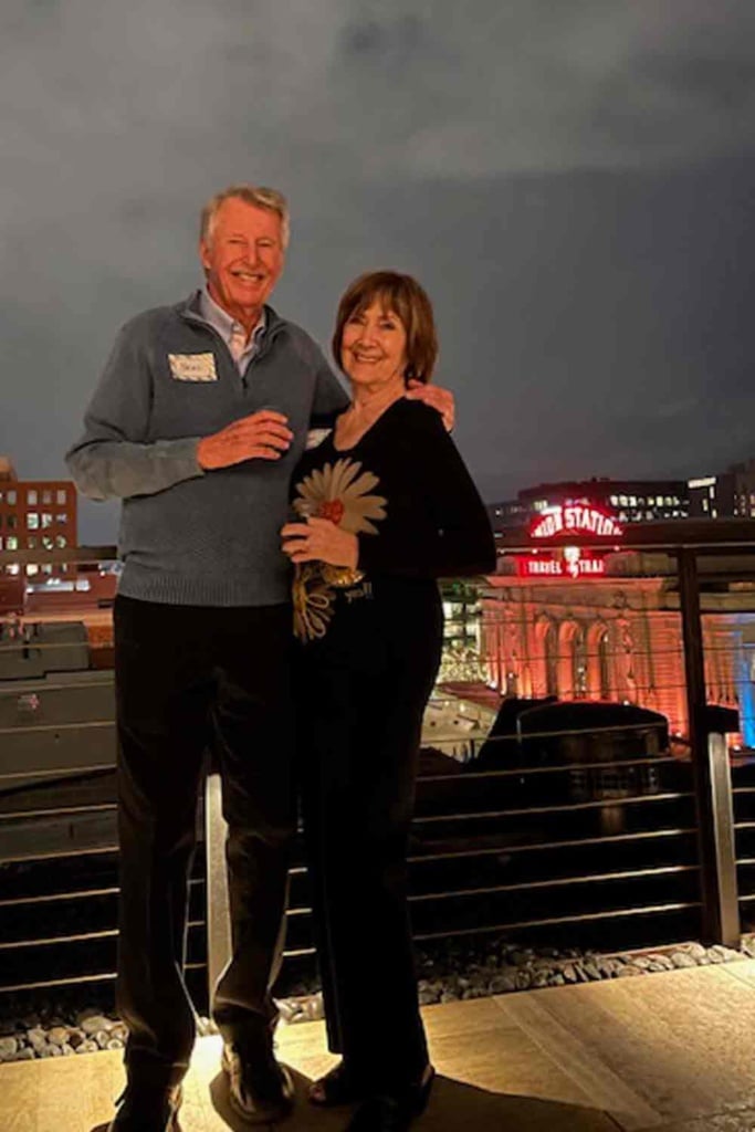 Arleen Rice and her Husband on Rooftop