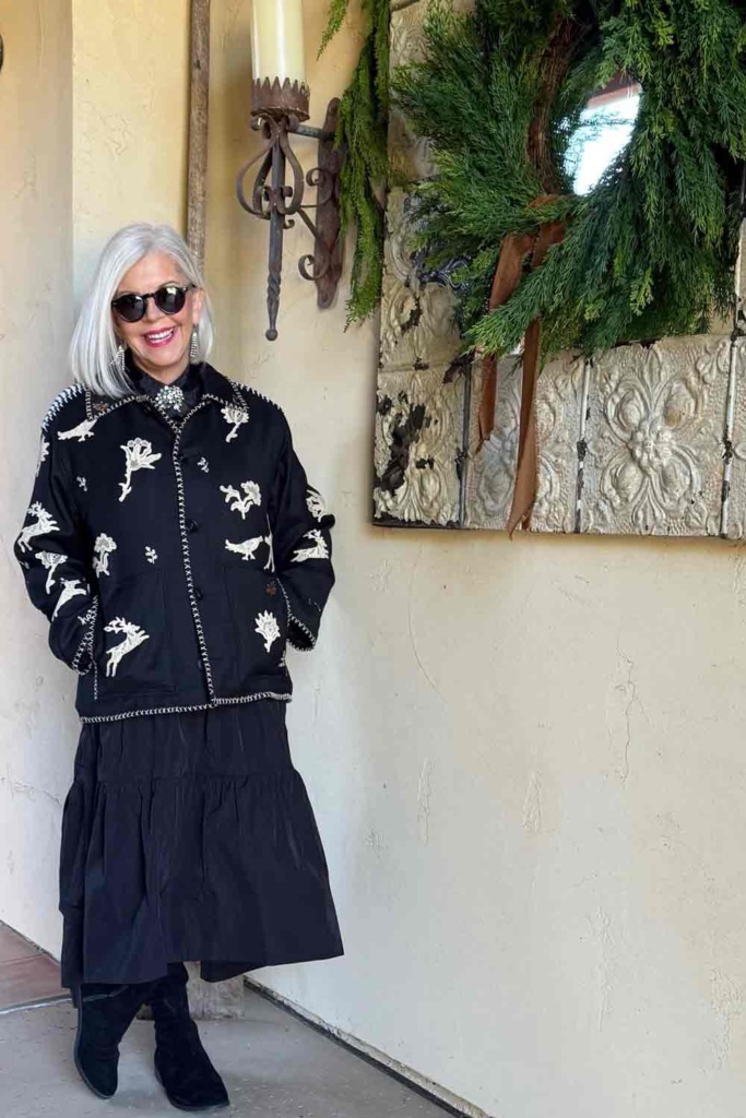 Sea New York jacket BR taffeta skirt