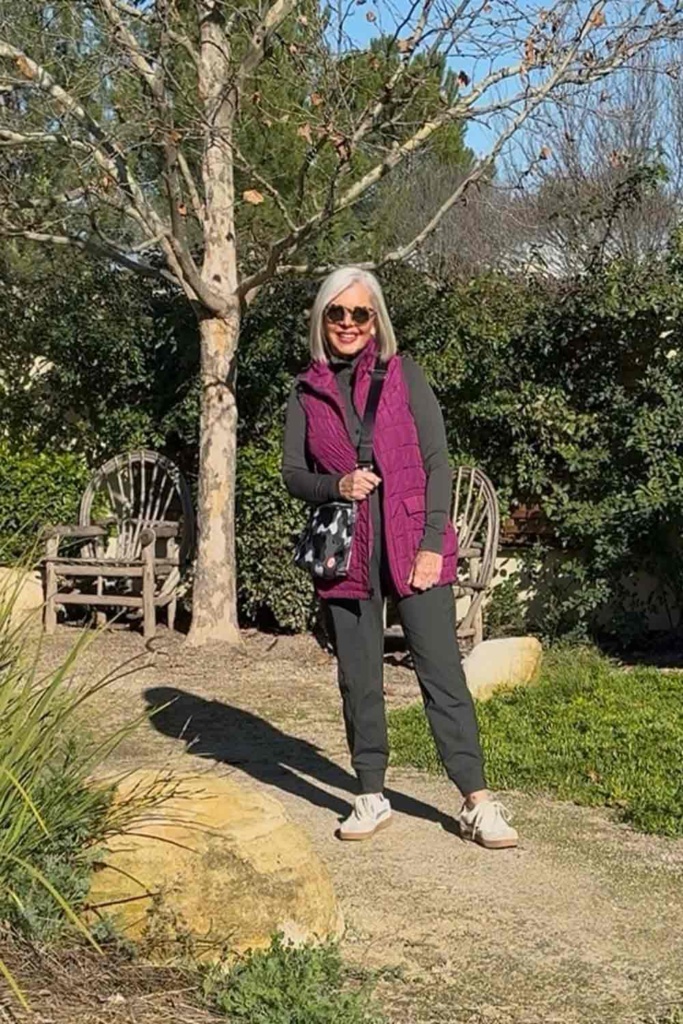 Athleta separates with Lisa Bayne for Artful Home Vest