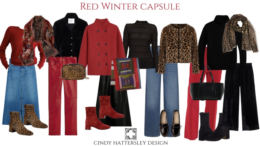 Red Capsule Wardrobe-cindy hattersley design