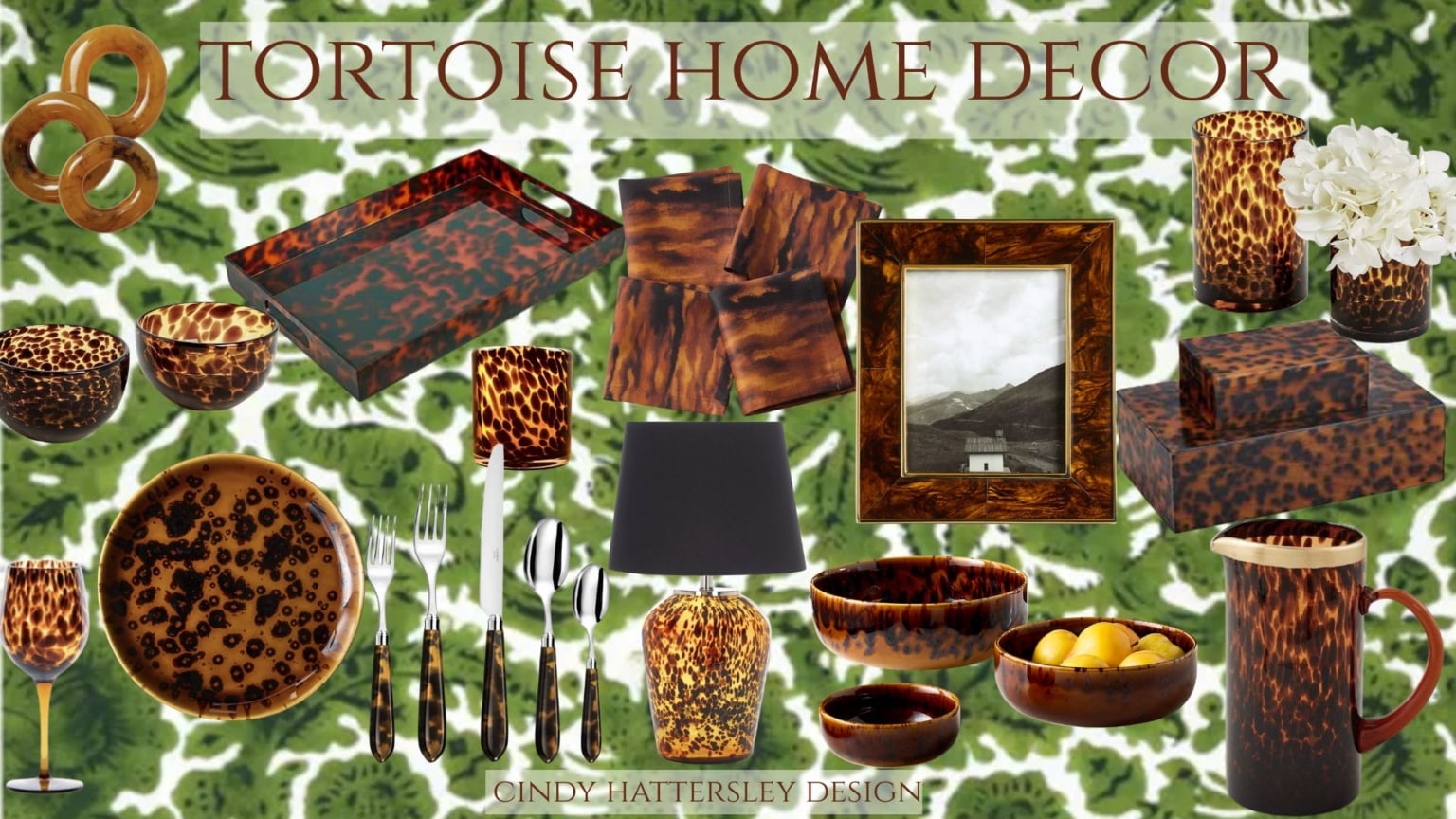 How to Bring the Retro Tortoiseshell Trend into Your Home and