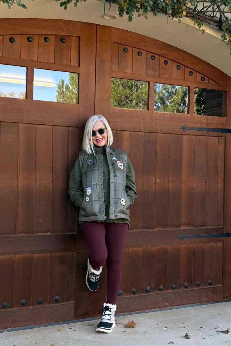 Varley leggins & top, sorrel boots