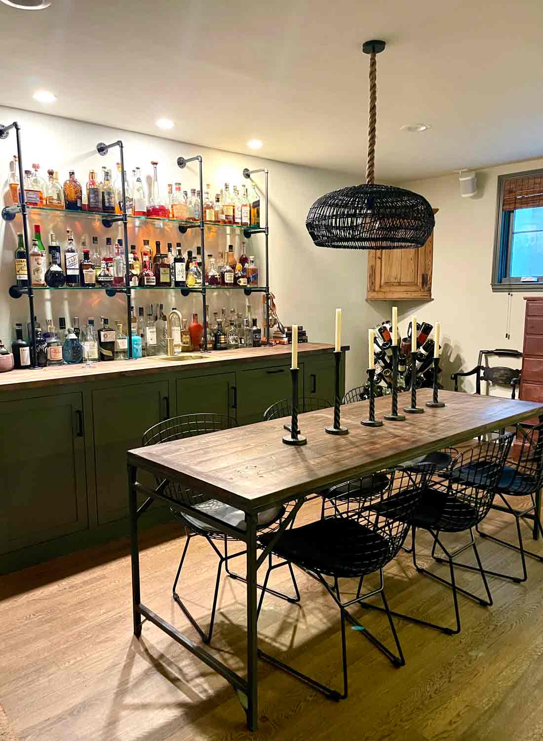 bar area colonial revival