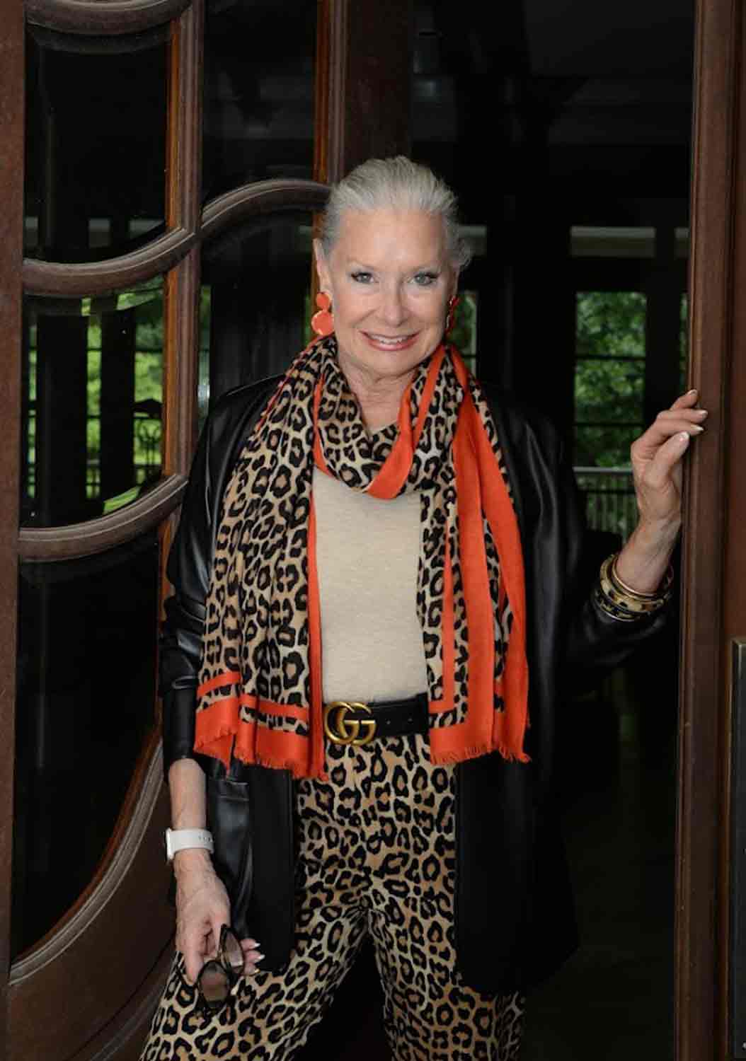 ROBIN LAMONTE IN FAUX LEATHER AND LEOPARD