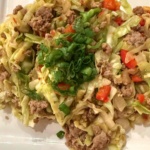 Ground Turkey and cabbage stir fry