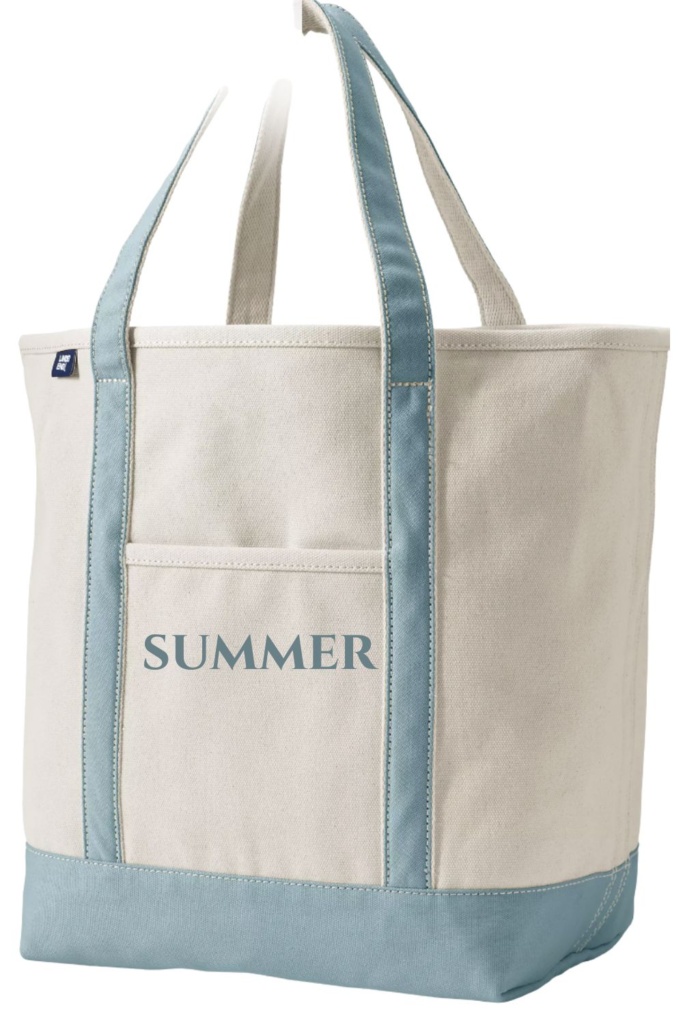 Lands end personalized bag