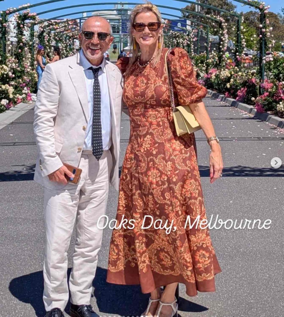 Suzie Richetti and husband at wedding