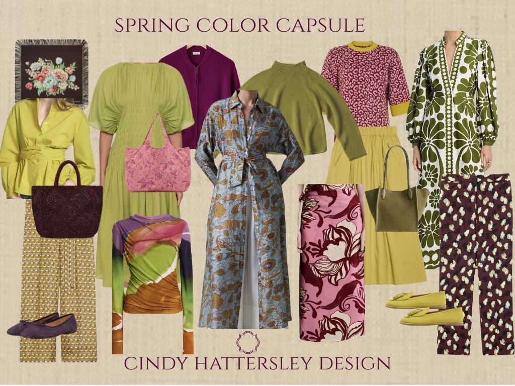 Spring Capsule Aubergine & Chartreuse