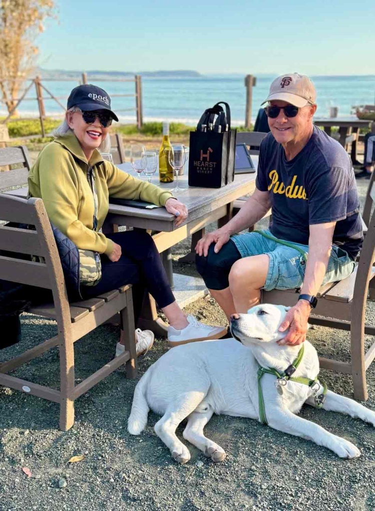 cindy & steve hattersley wine tasting hearst rannch