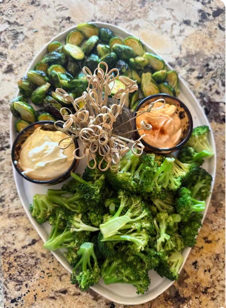 Airfried Veggies & two dips