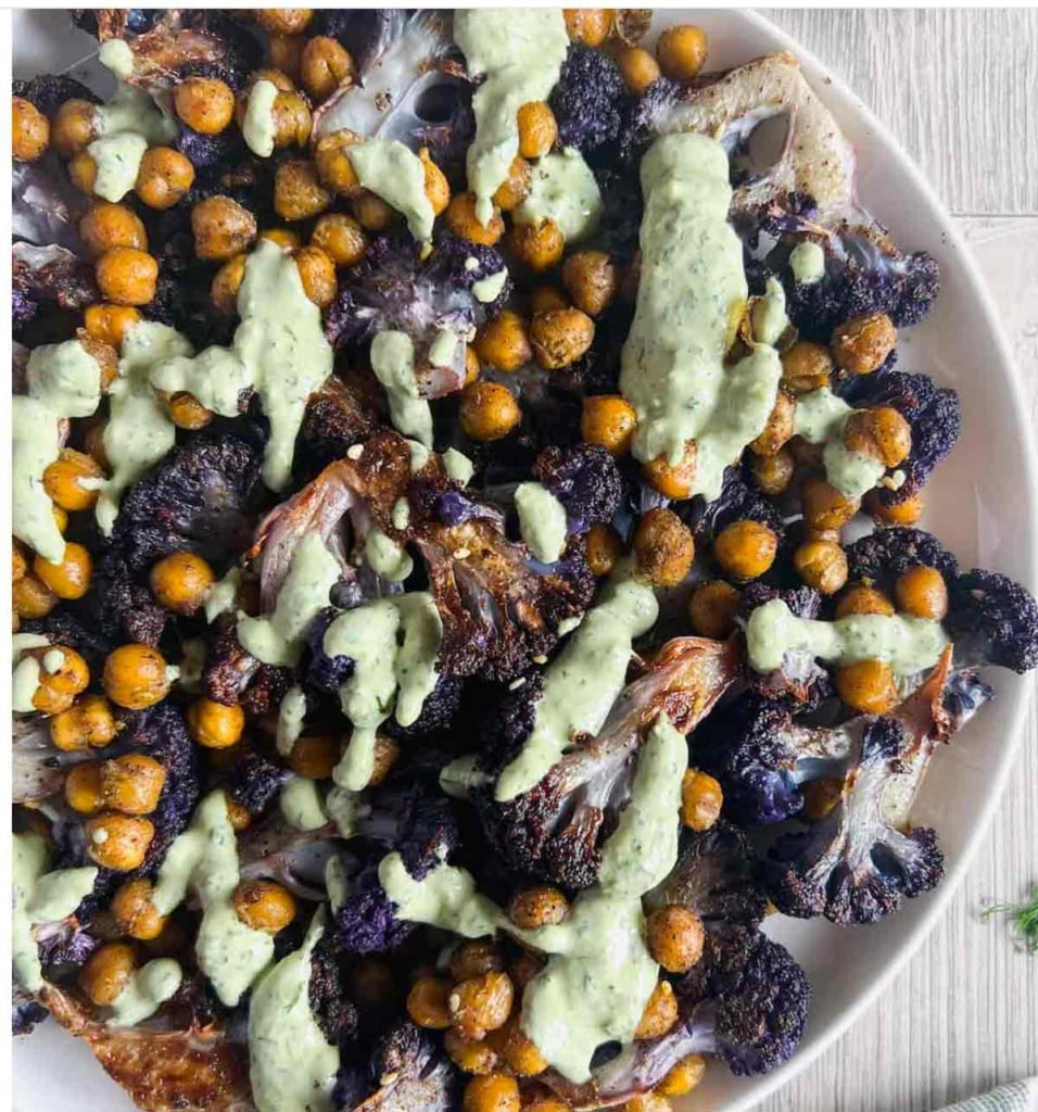 Roasted Purple Cauliflower from Big Delicious Life