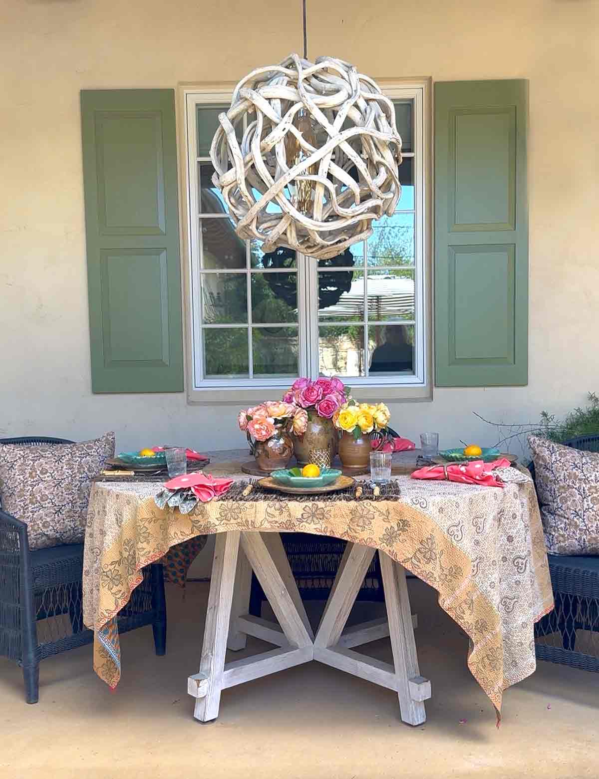Carolina Irving and Daughters Tablescape