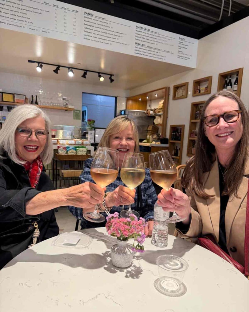Cindy Hattersley, Mary Ann Pickett, Annie Diamond at the Embarcadero