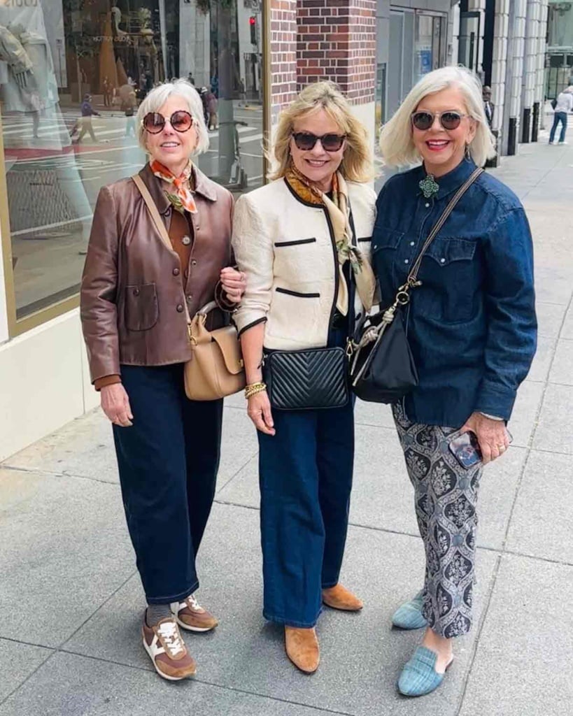 Susan, Mary Ann and Cindy on th SF street