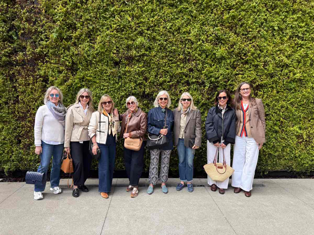 the conference gang outside the Apple Store