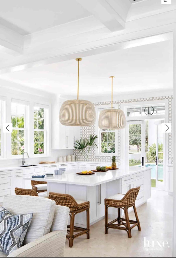 Vero Beach kitchen designed by Leah Muller Interiors