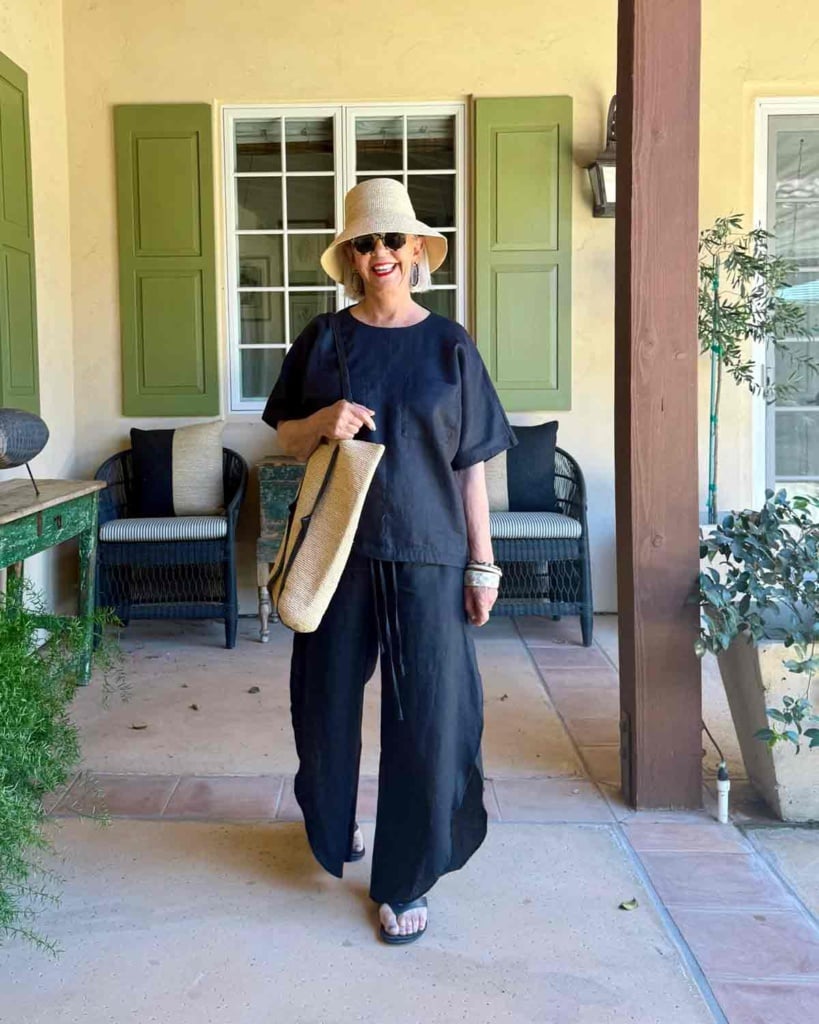 Zara Collection black linen set