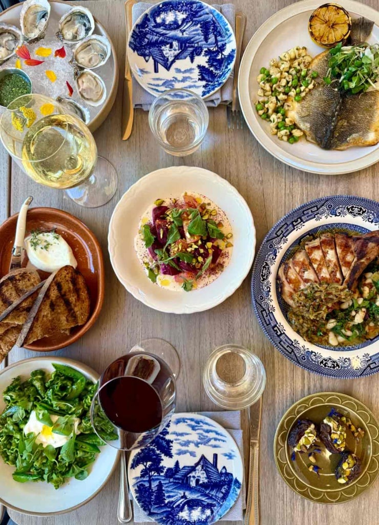 Grace and Rose Spring Menu
