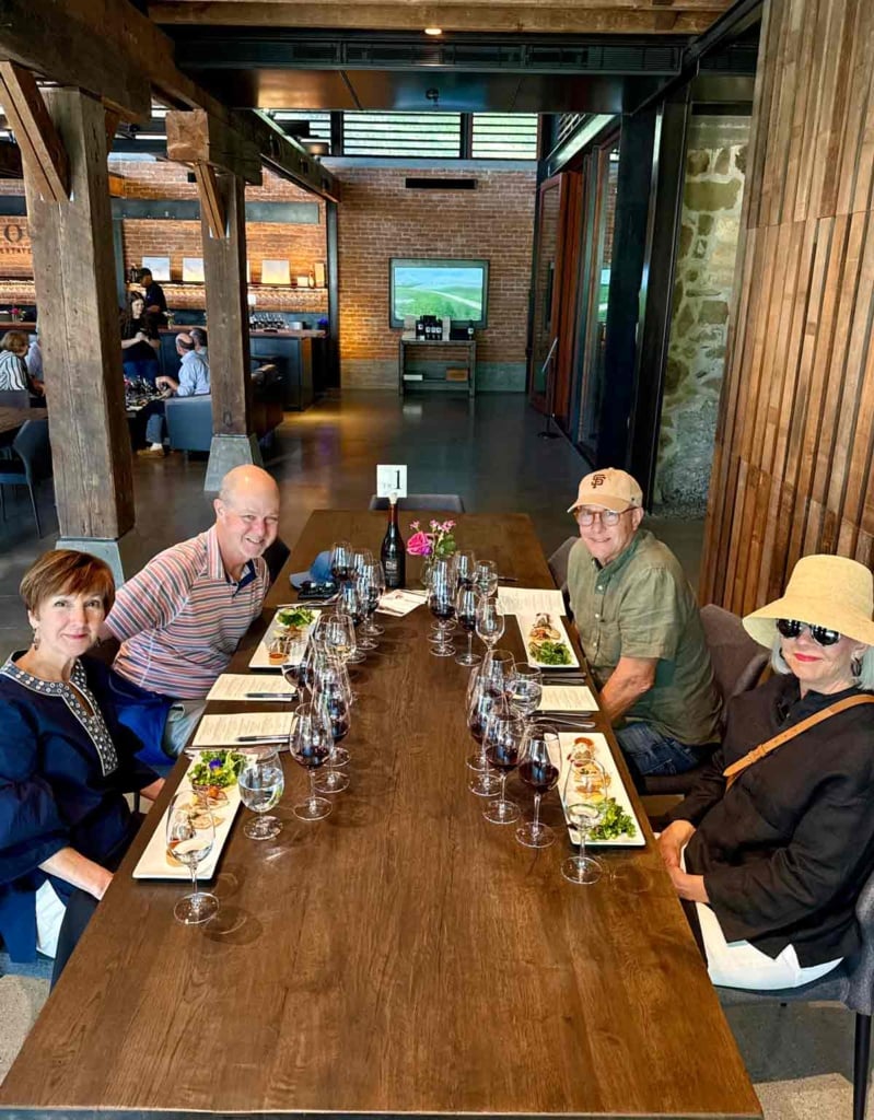 cindy and steve hattersley wine tasting at Epoch with friends