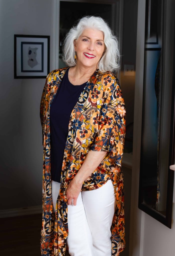 Kelli Enlow in colorful wrap