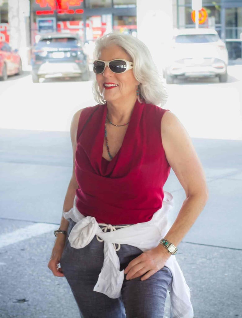 Kelli Enlow in Sleeveless Outfit
