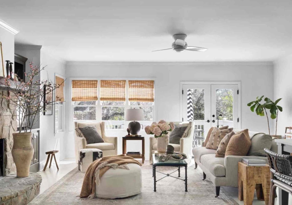 Sherry Hart collected fall living room