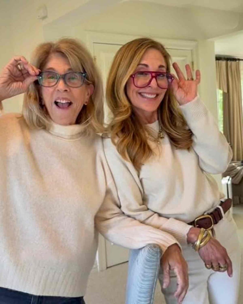 Susan Feldman and Phyllis Berger-When do I Take my Clothes Off adjusting glasses